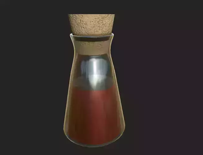 Potion Bottle Low-poly 3D model