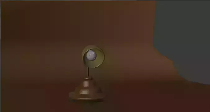 3D lamp low poly 3d model