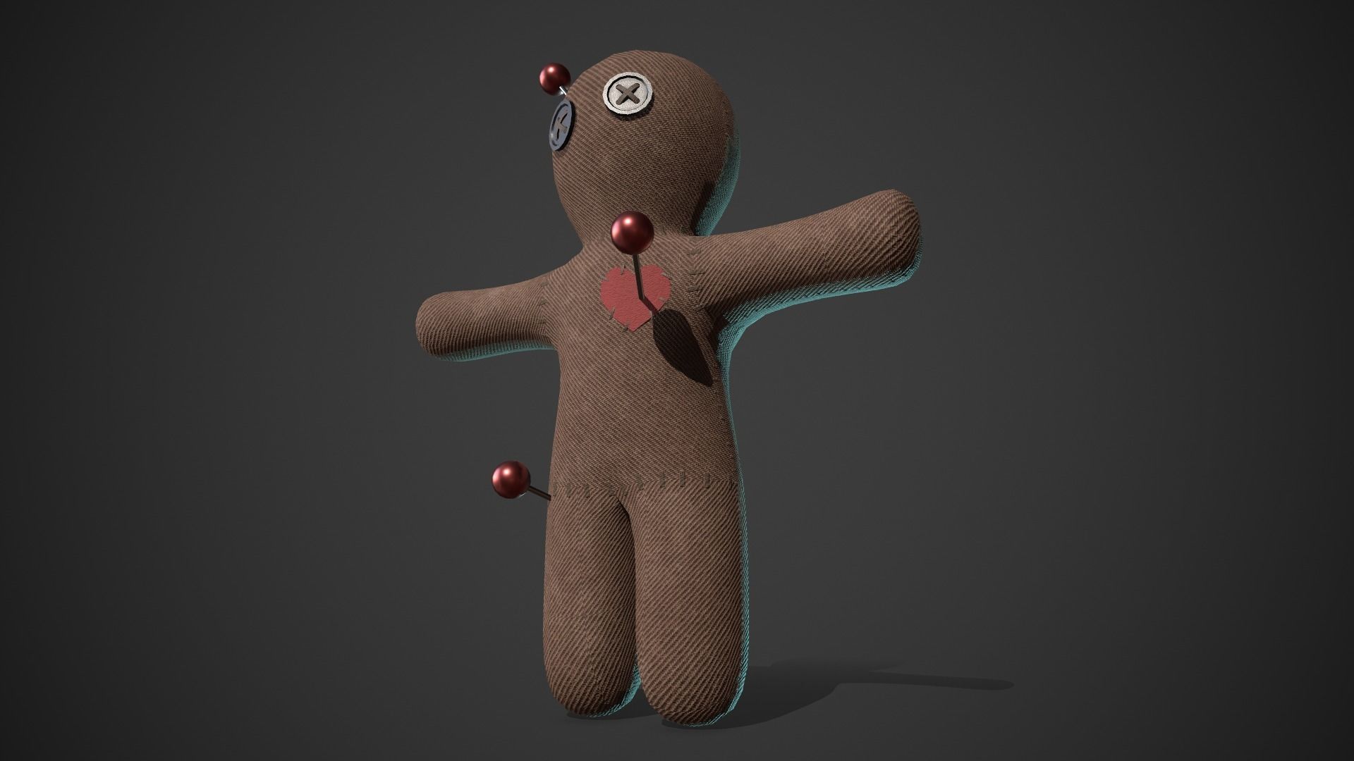 Voodoo Doll  Low-poly 3D model_5