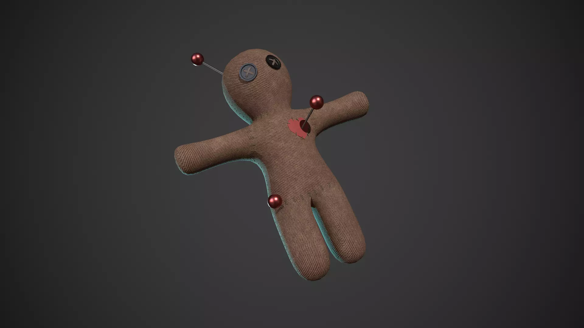Voodoo Doll  Low-poly 3D model_0