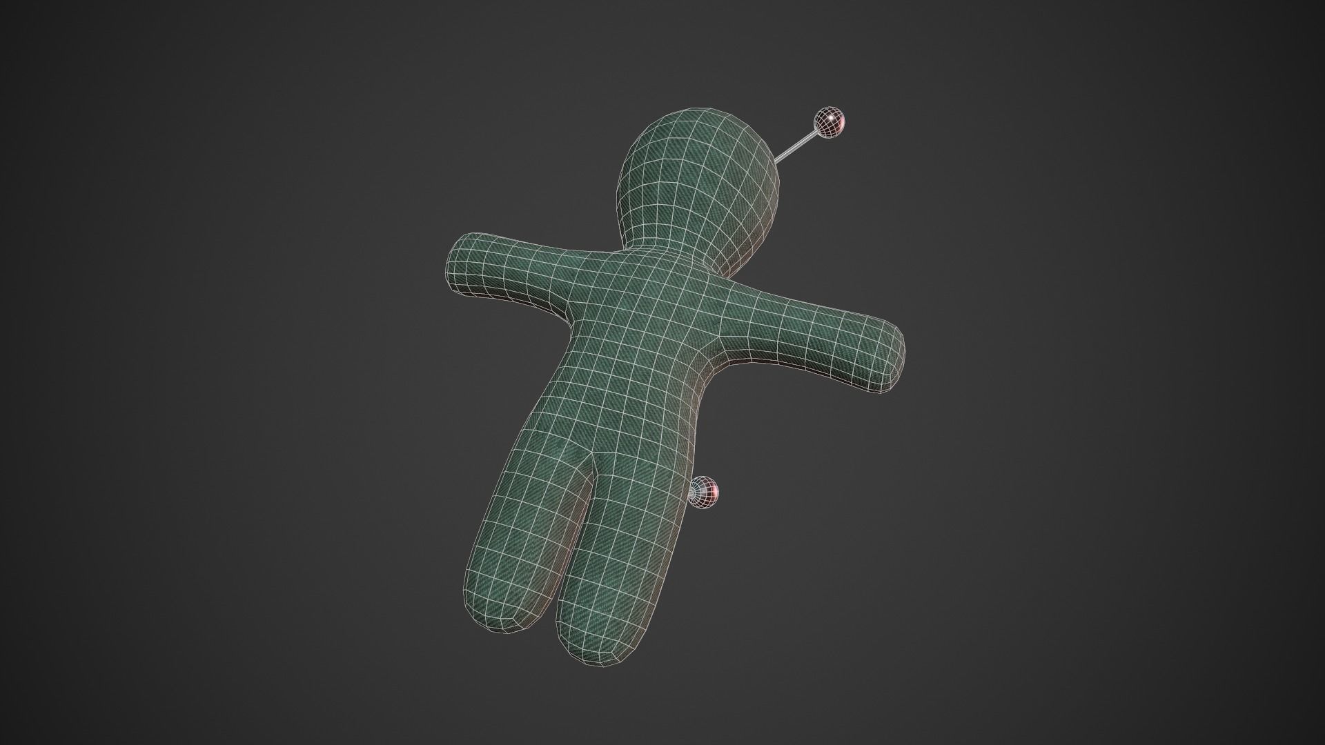 Voodoo Doll  Low-poly 3D model_11