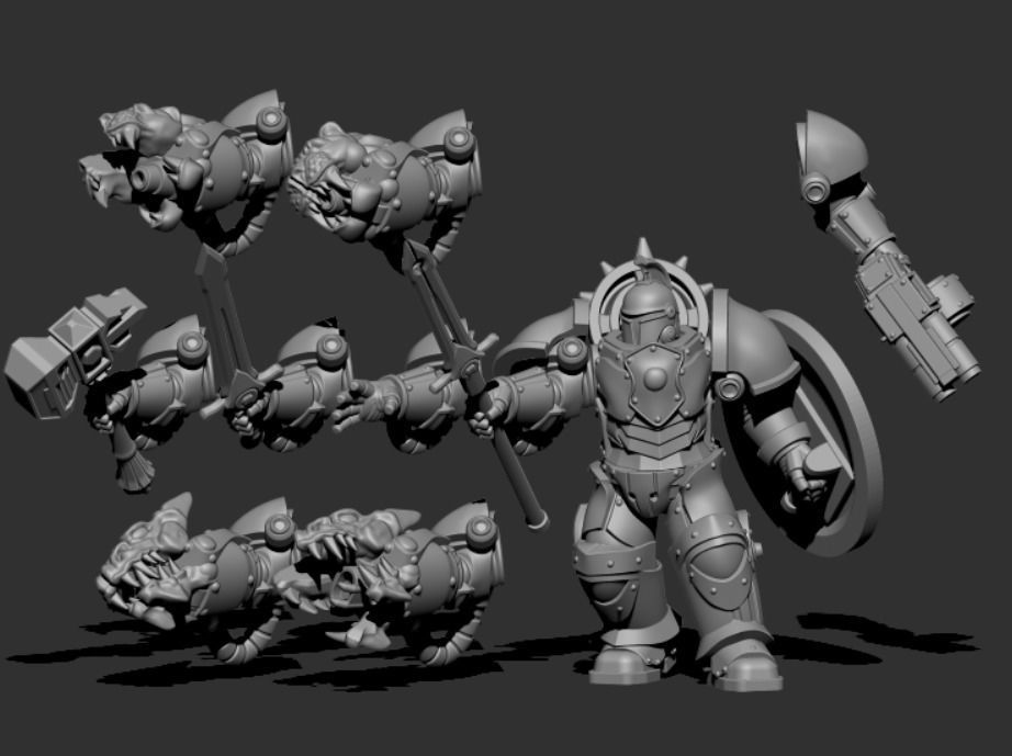 Black Knights - Paladin Squad 3D print model_5