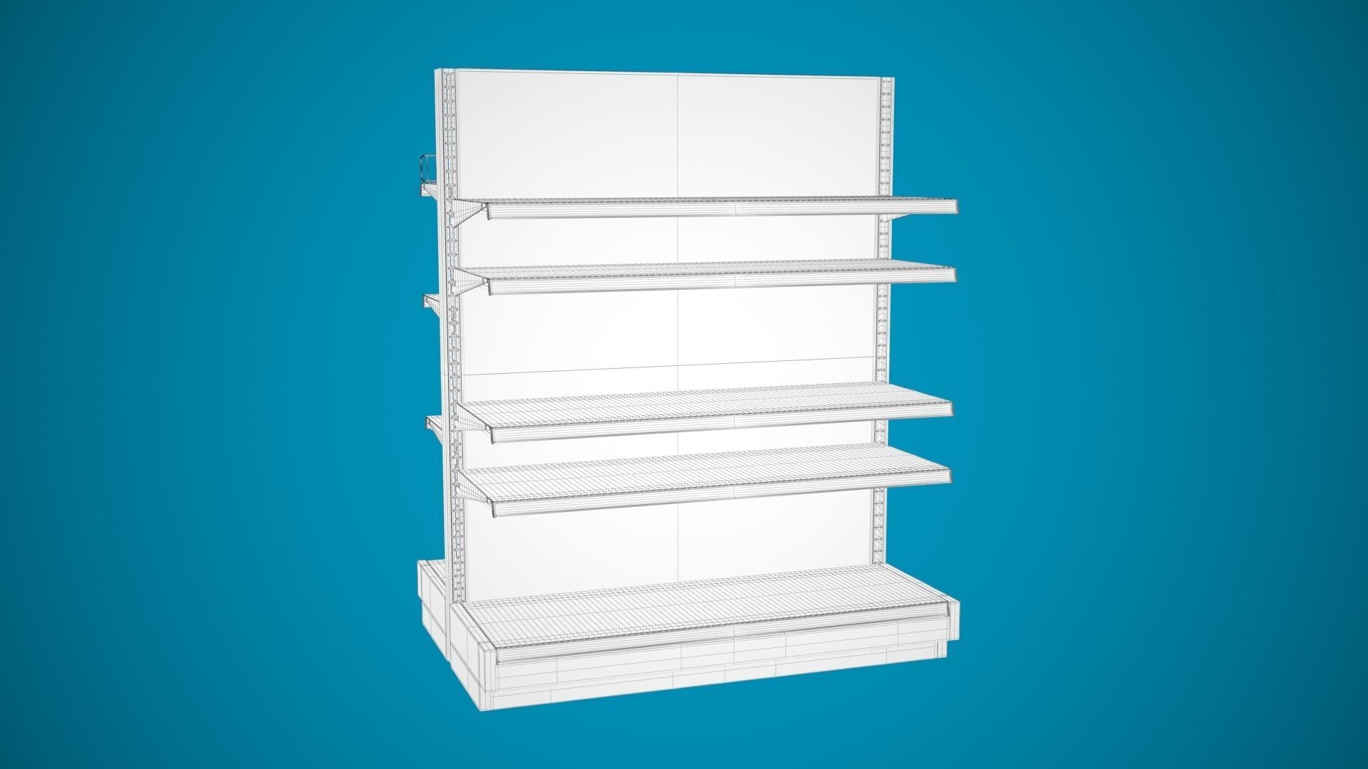 Store Shelf A 3D model_9