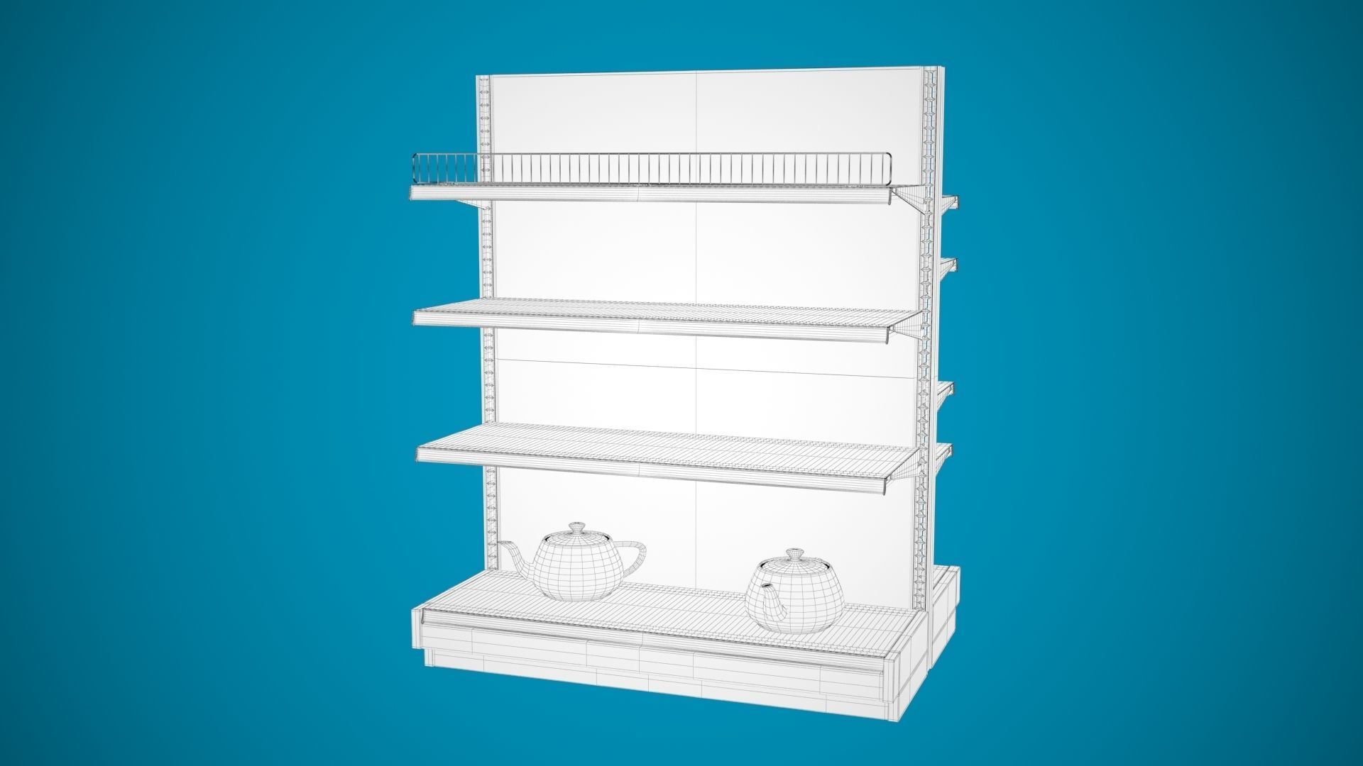 Store Shelf A 3D model_8
