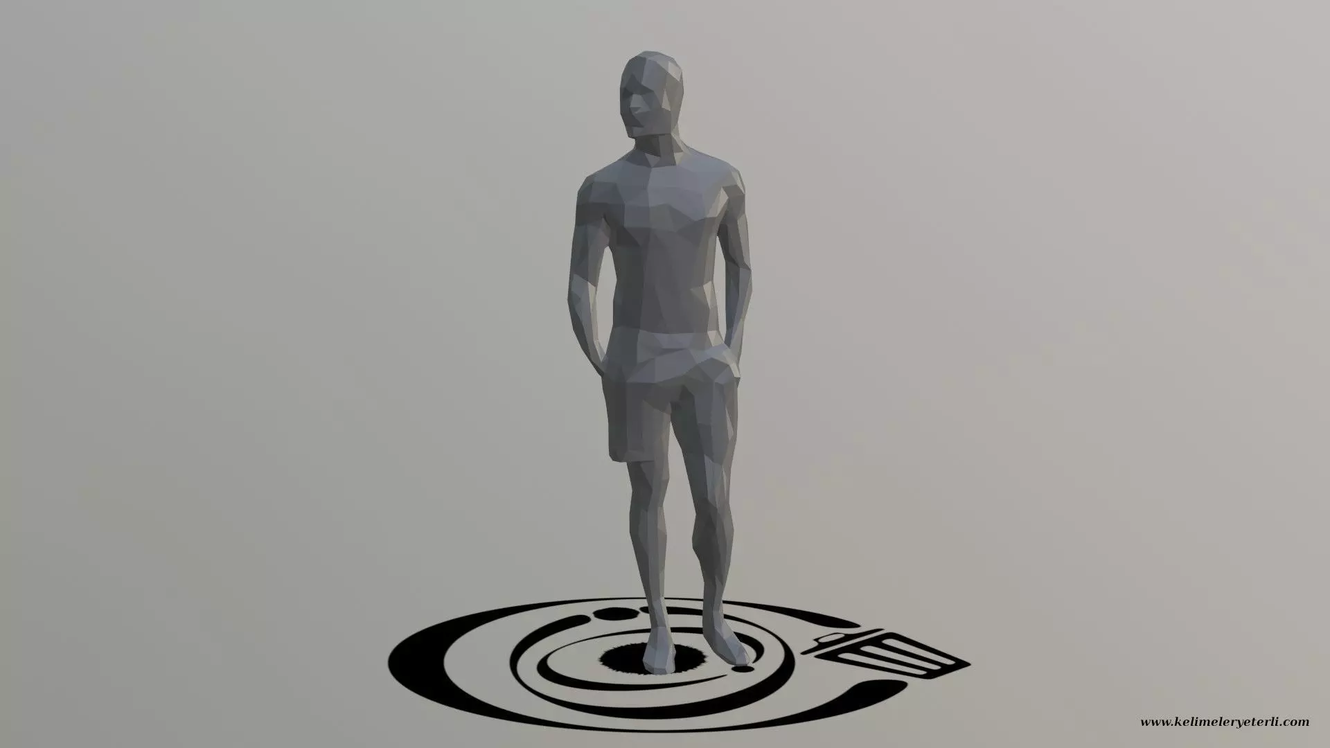 Human 062 LP R Low-poly 3D model_0