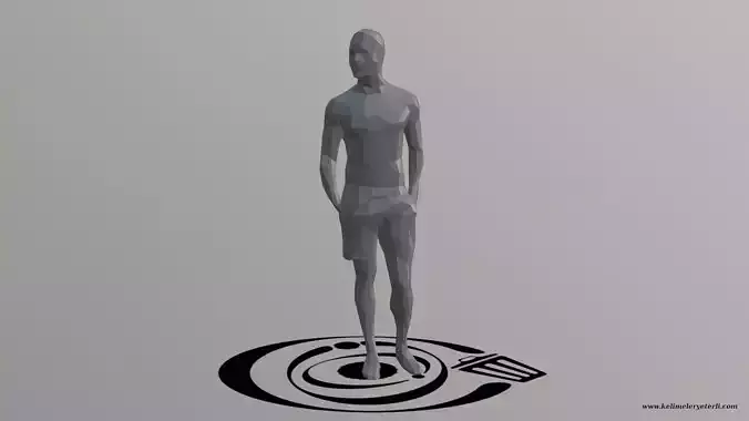 Human 062 LP R Low-poly 3D model