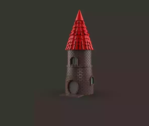 Tower House 3D print model