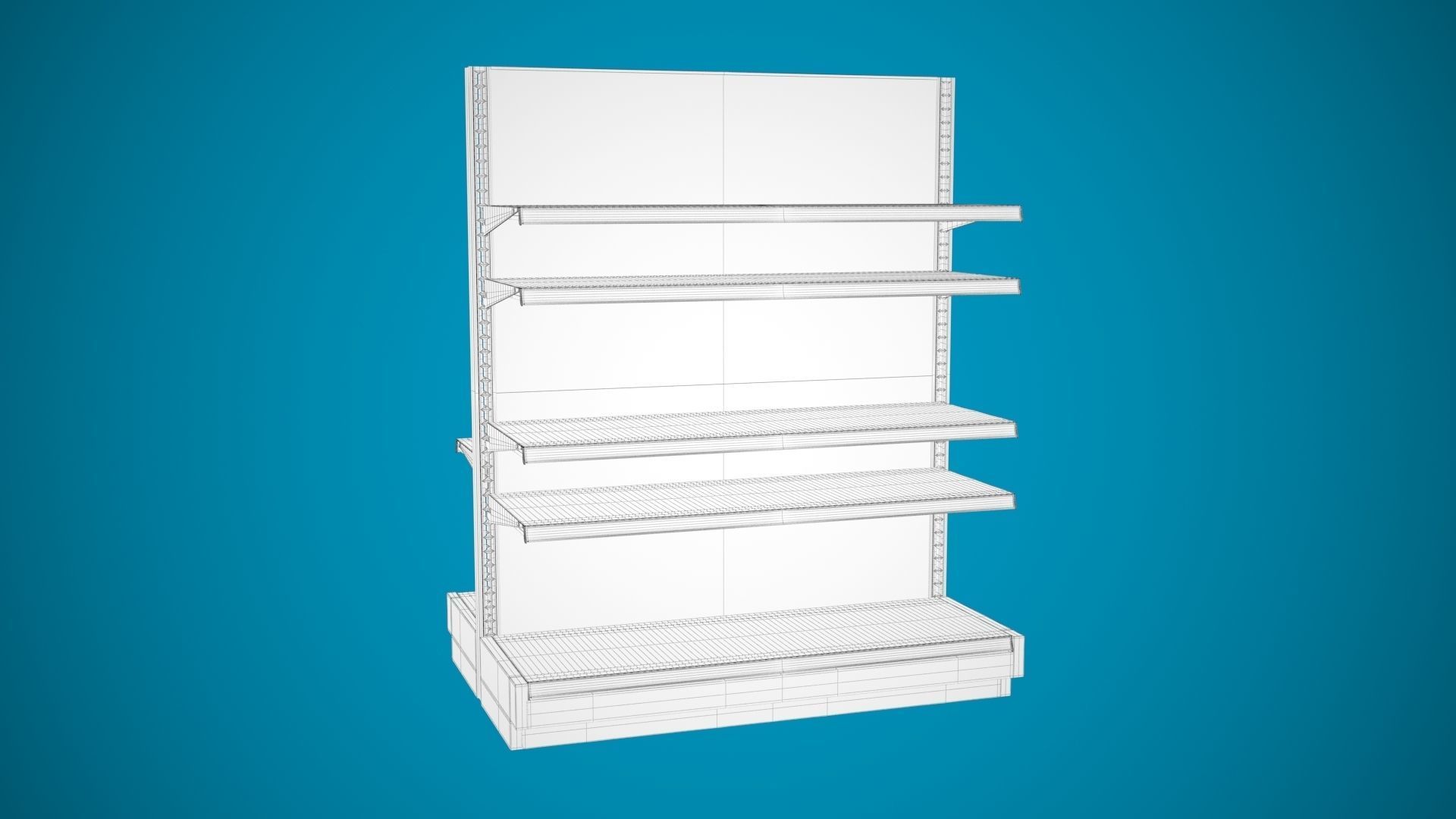 Store Shelf B 3D model_11