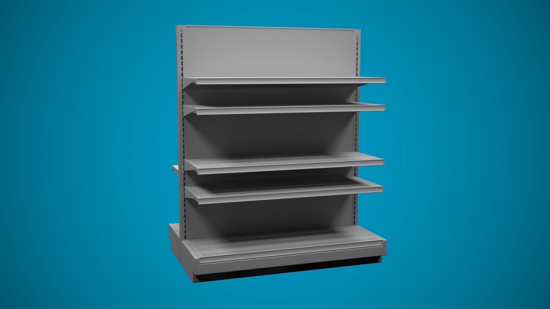 Store Shelf B 3D model_7