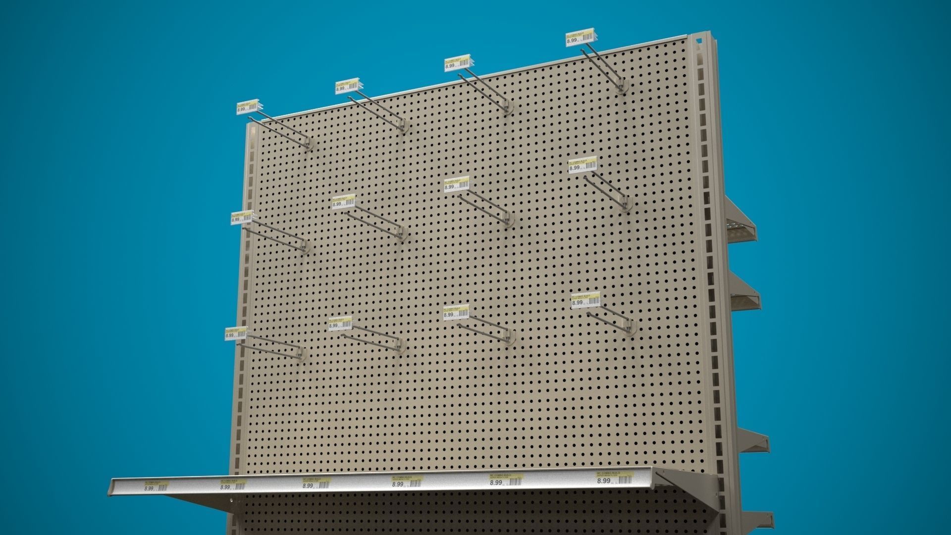 Store Shelf B 3D model_1