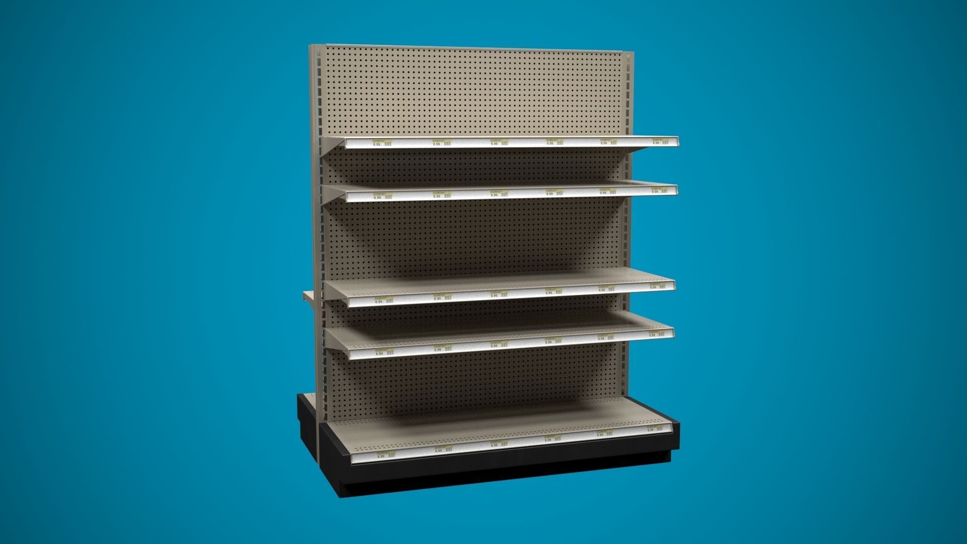 Store Shelf B 3D model_3
