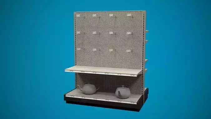 Store Shelf B 3D model