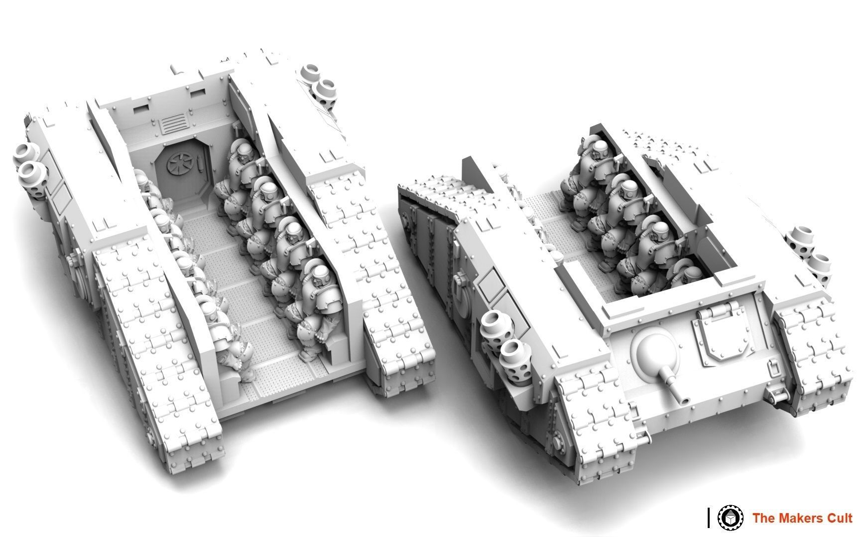 Tempest Legion - Charon Troop Transport 3D print model_2