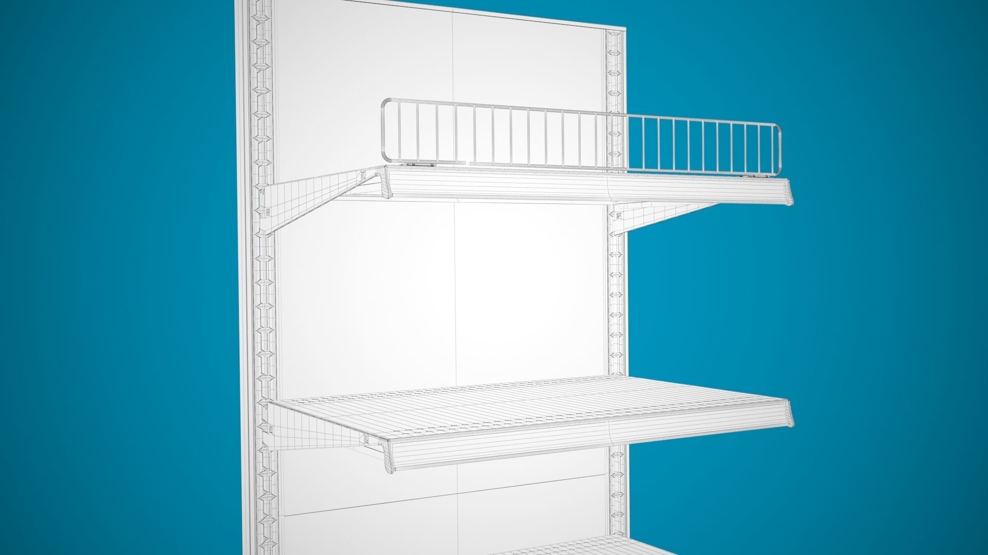 Store Shelf C End Cap 3D model_8