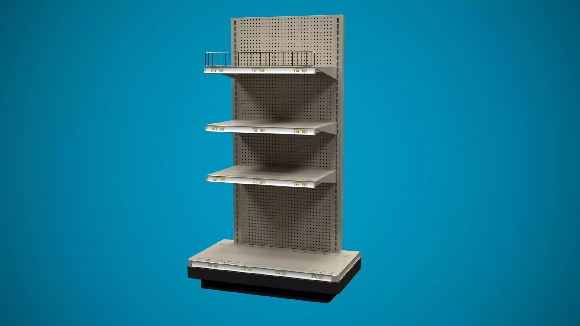 Store Shelf C End Cap 3D model_0