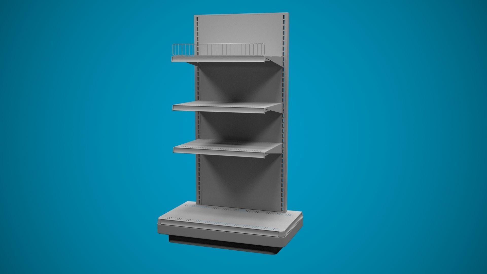 Store Shelf C End Cap 3D model_3