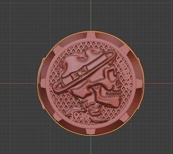 liberty signet skull ring 3D print model