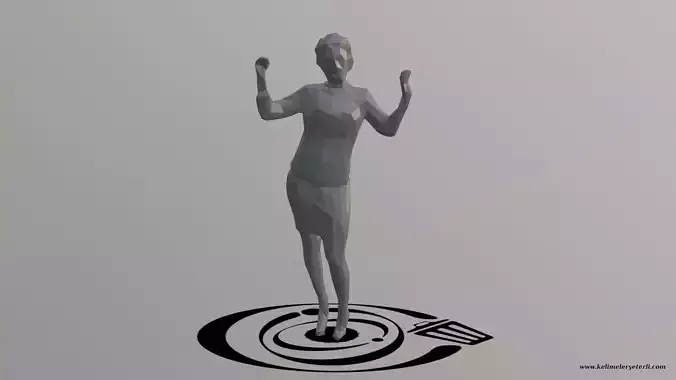 Human 063 LP R Low-poly 3D model
