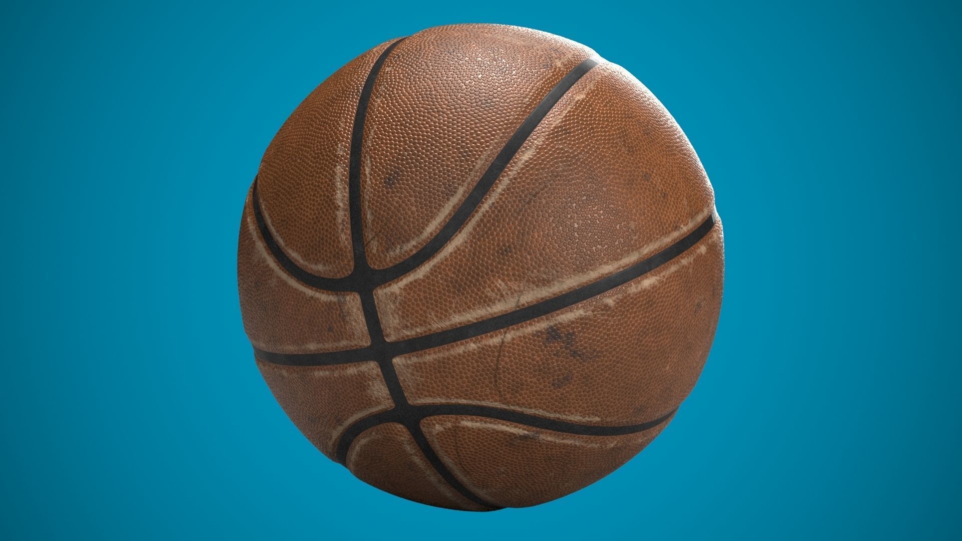 Basketball Used  3D model_2