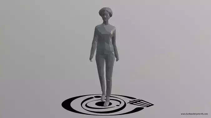 Human 064 LP R Low-poly 3D model