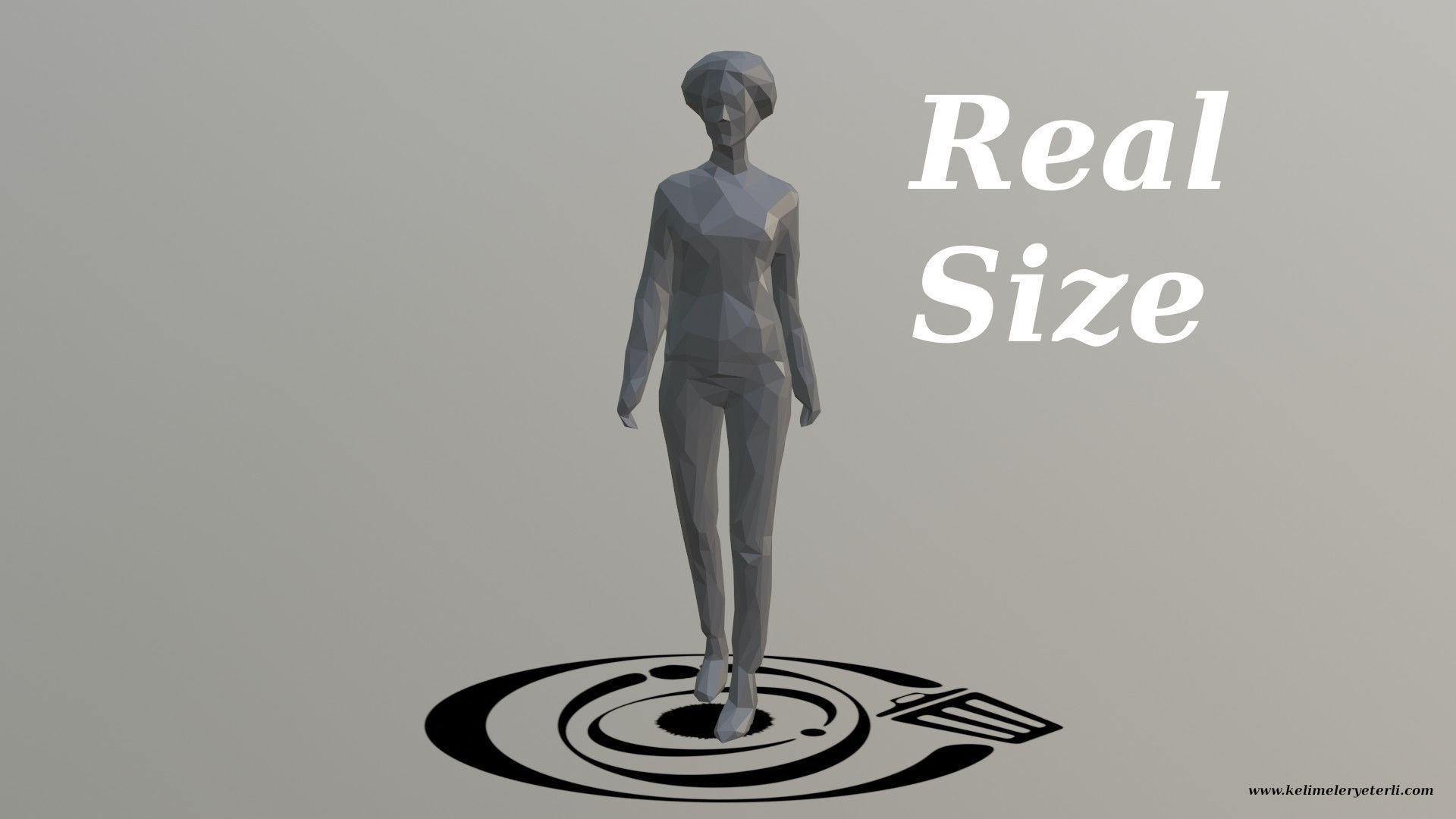 Human 064 LP R Low-poly 3D model_3