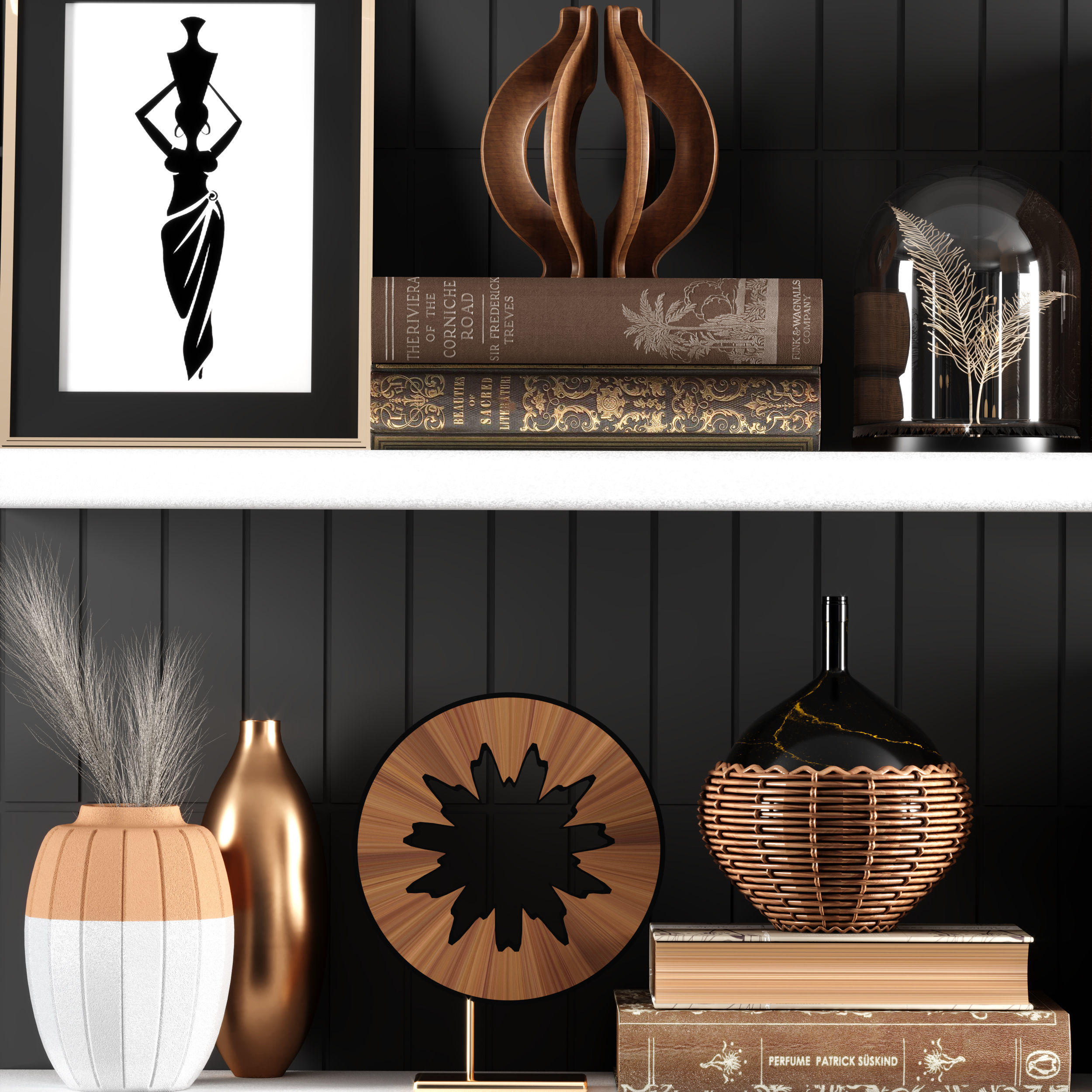 decorative set06 3D model_2