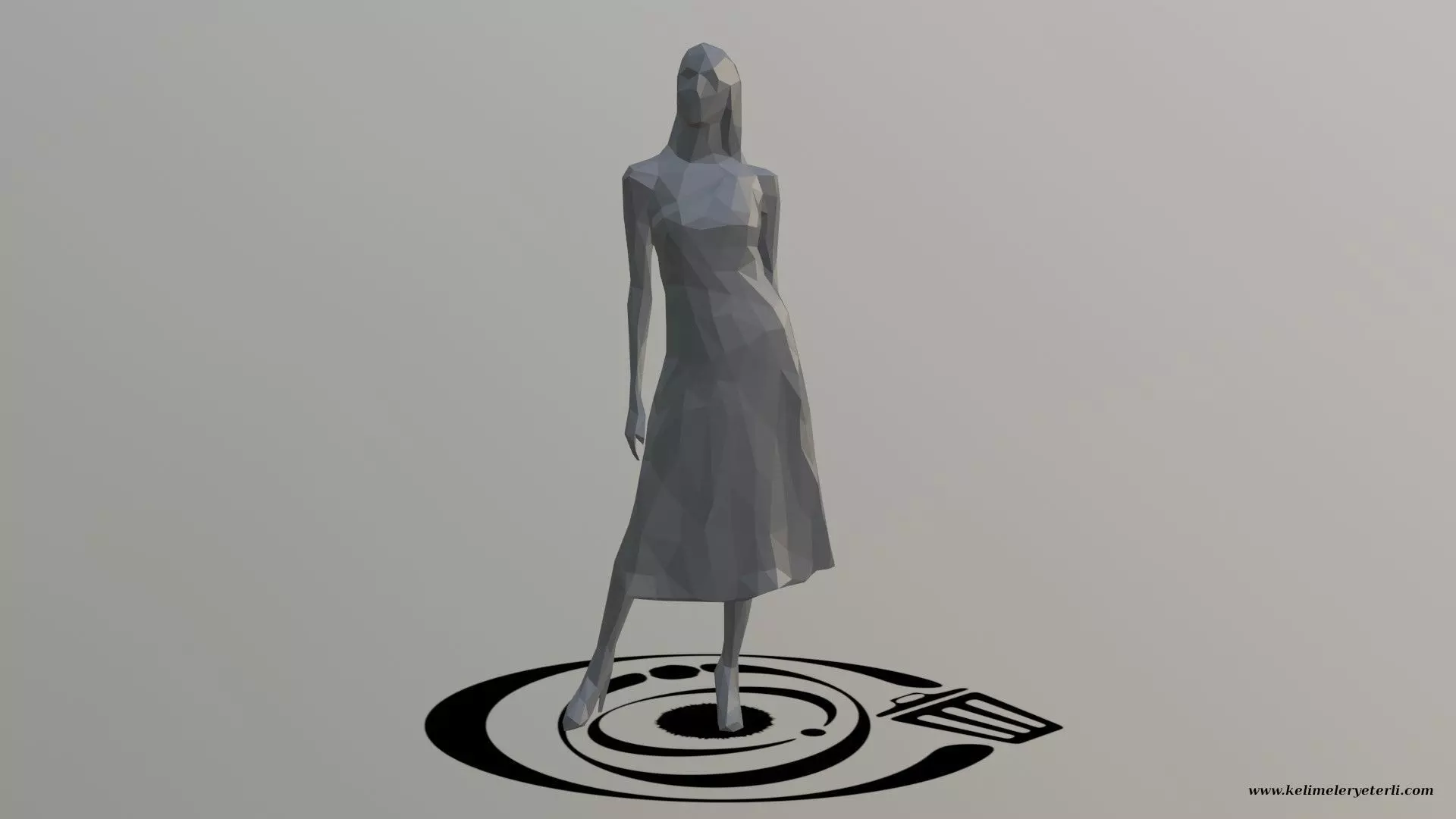 Human 065 LP R Low-poly 3D model_0