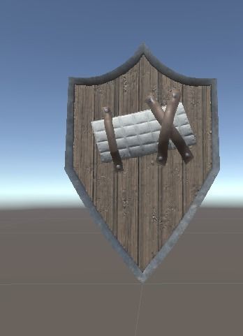 HeaterShield shield with lion Low-poly 3D model_3