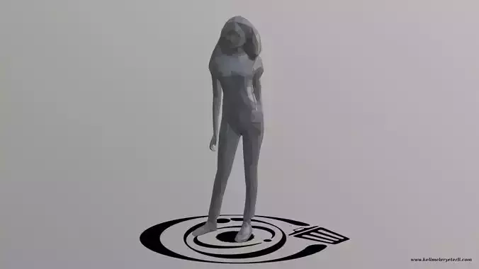 Human 066 LP R Low-poly 3D model