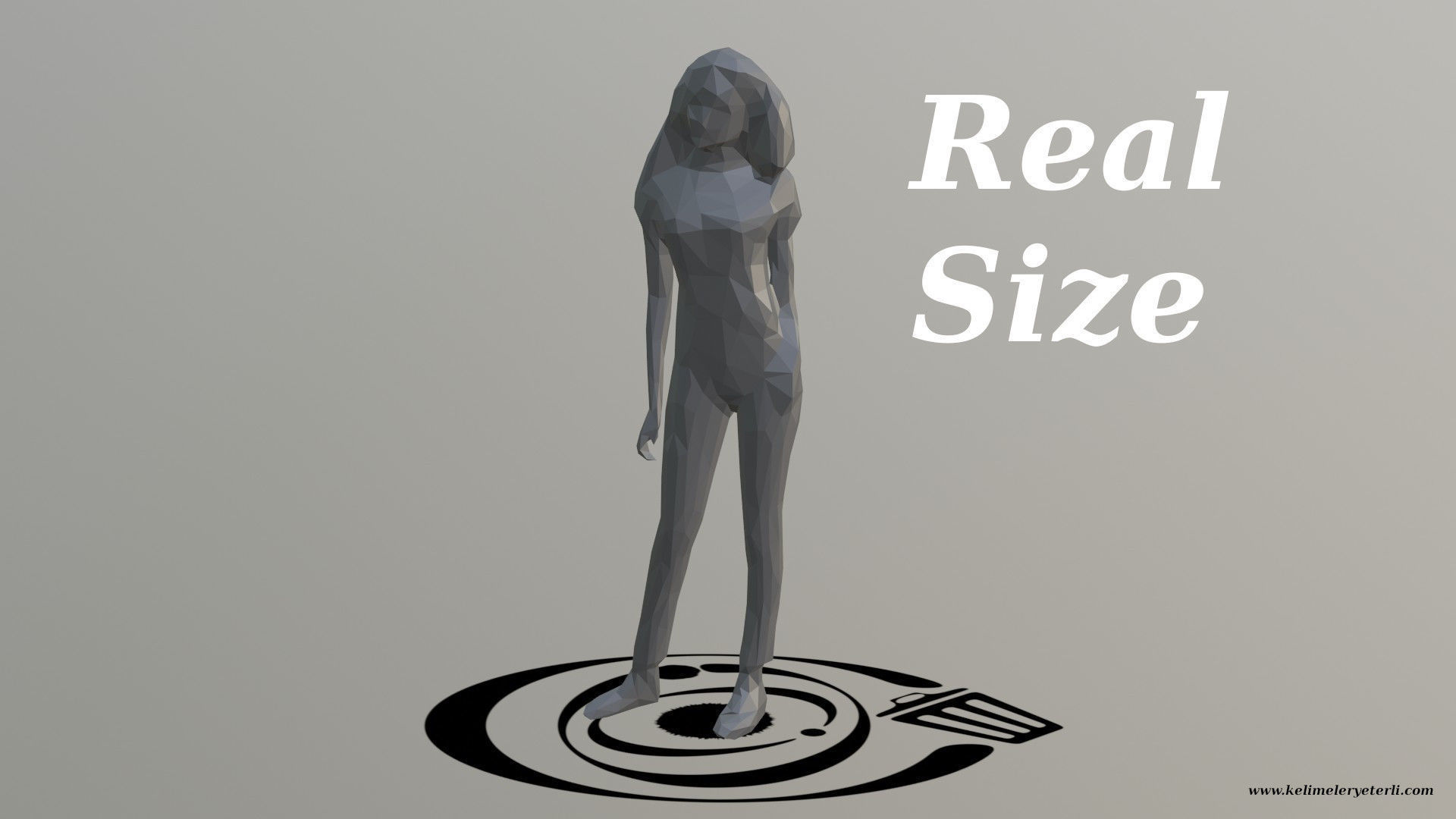 Human 066 LP R Low-poly 3D model_3