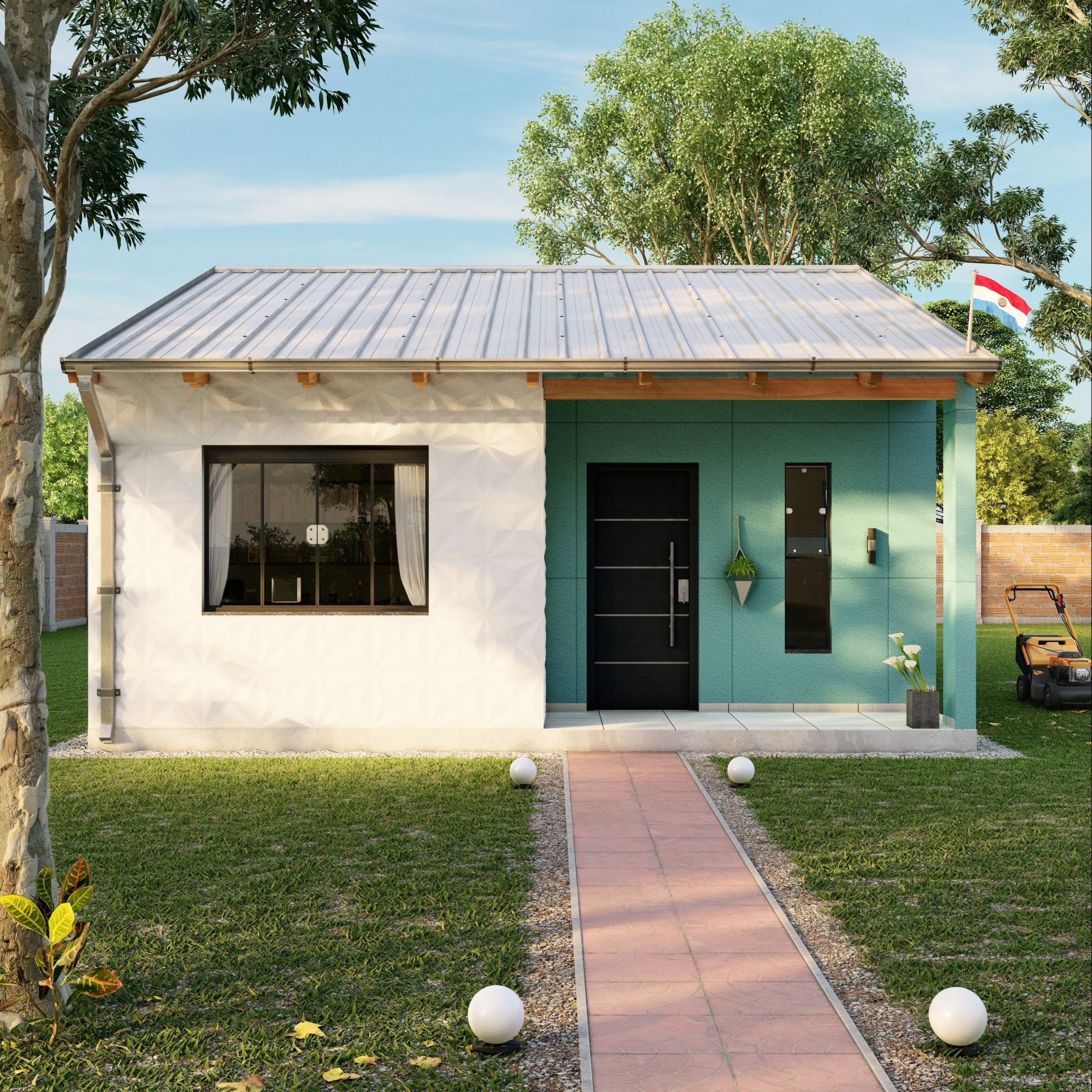 Lumion Exterior Scene House 01 3D model_2