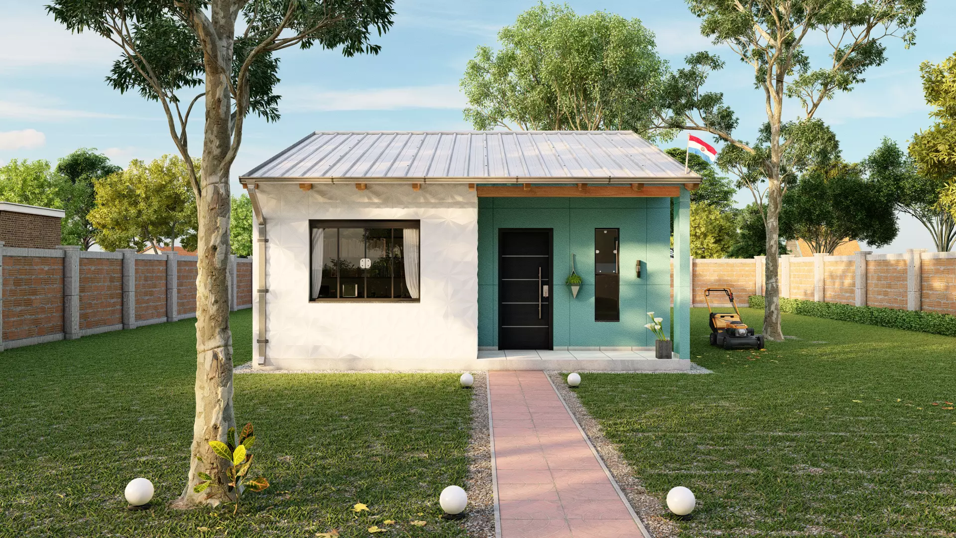 Lumion Exterior Scene House 01 3D model_0