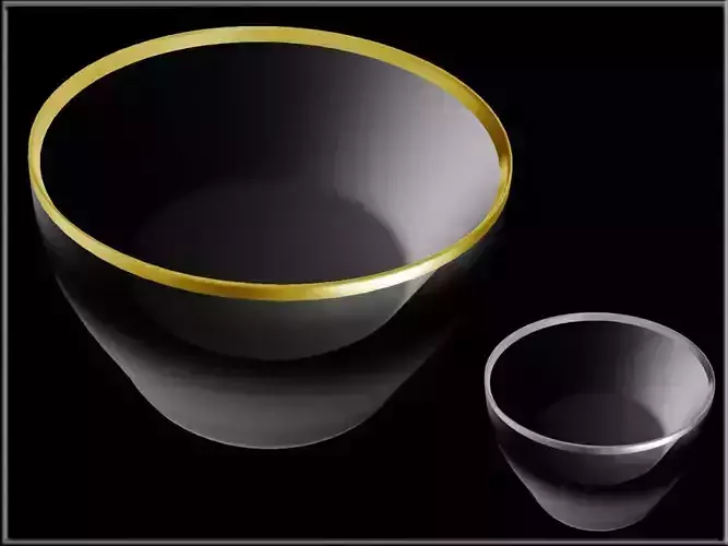 Metal Line Salad Bowl