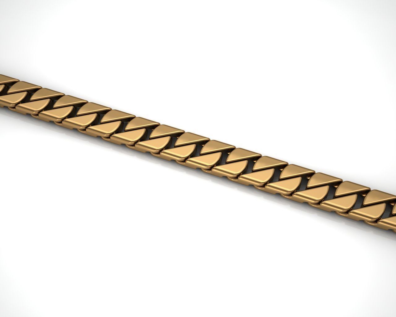 cuban chain or necklace tiffany model  3D print model_1