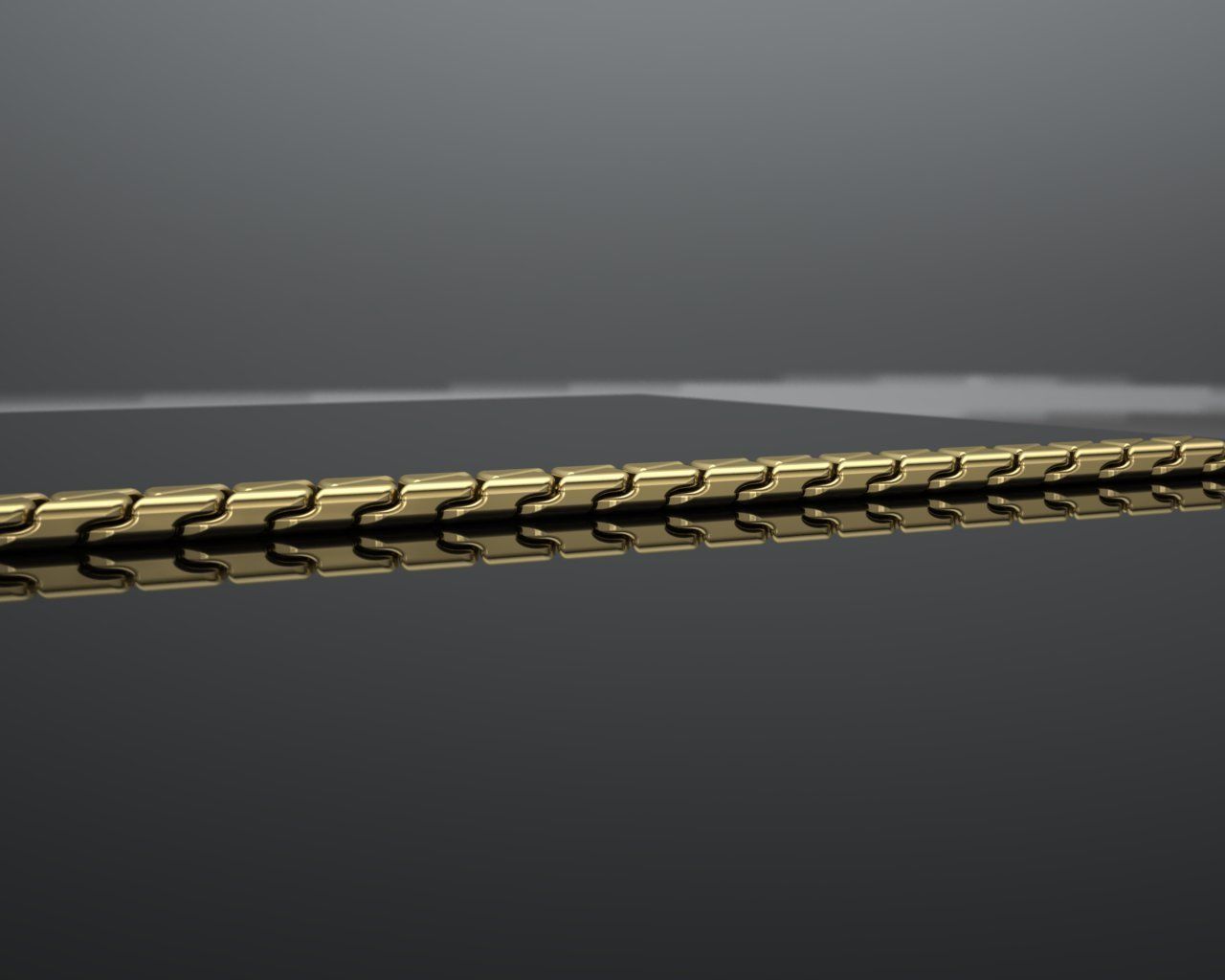 cuban chain or necklace tiffany model  3D print model_4