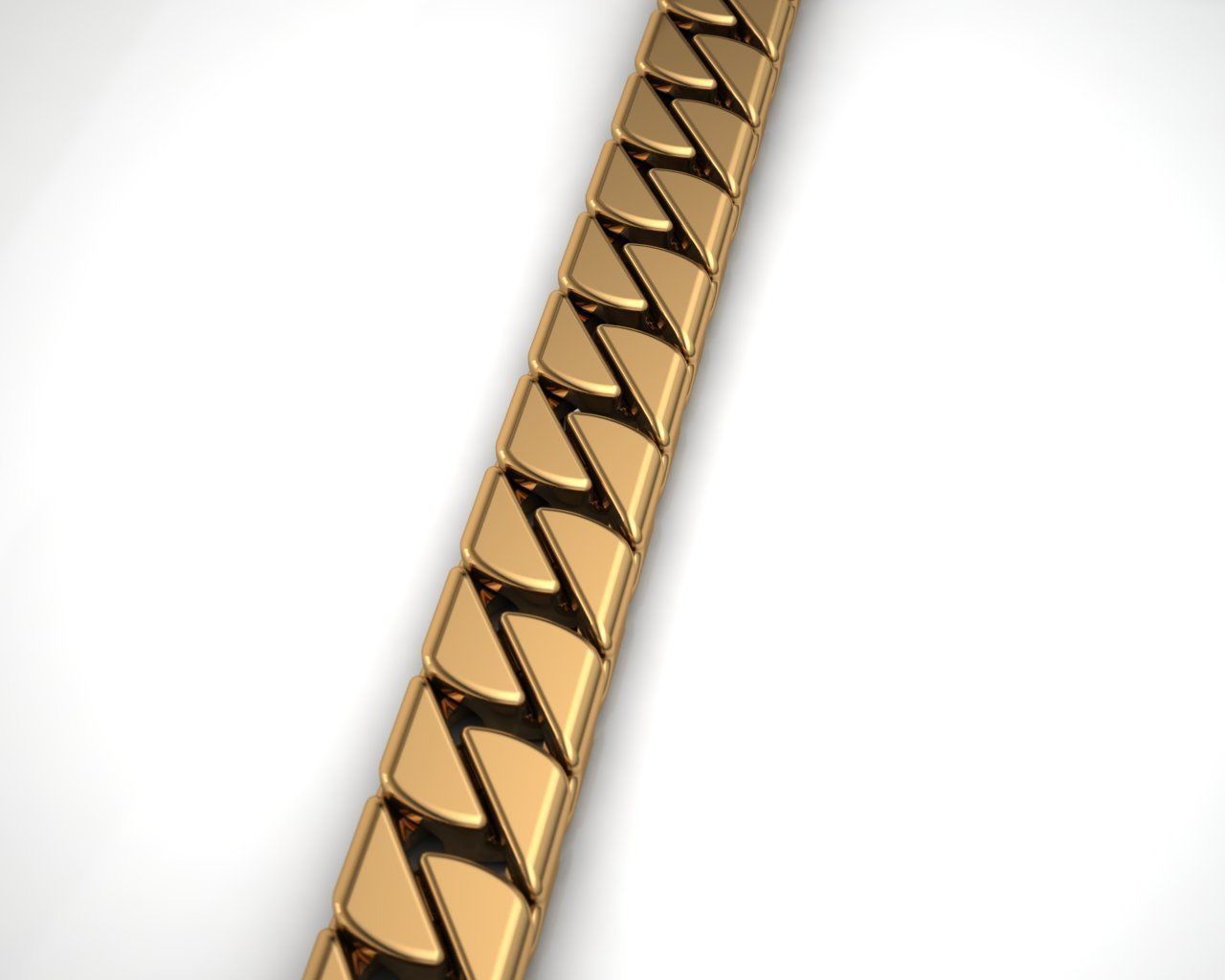 cuban chain or necklace tiffany model  3D print model_2