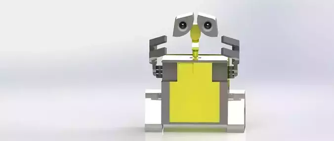 WALL-E 3D MODEL robot holding box