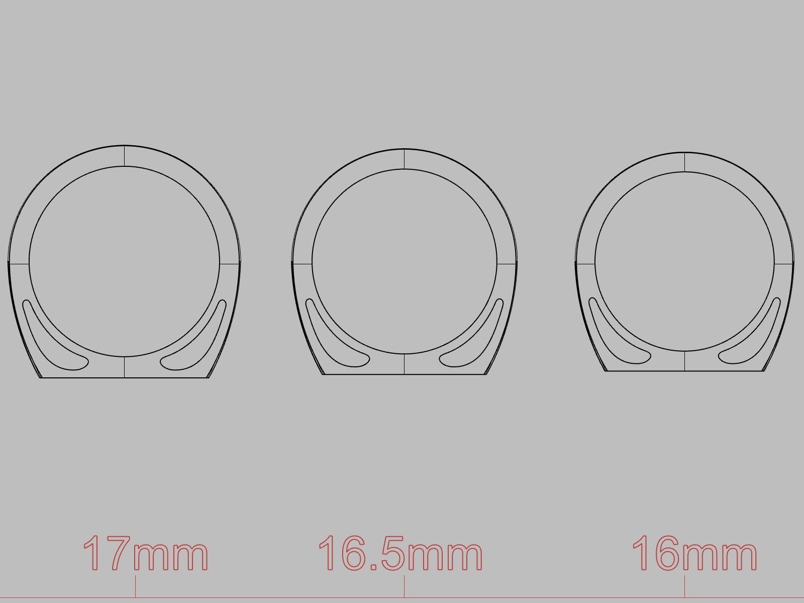 Minimalist rings 3d prinable models 3D print model_9