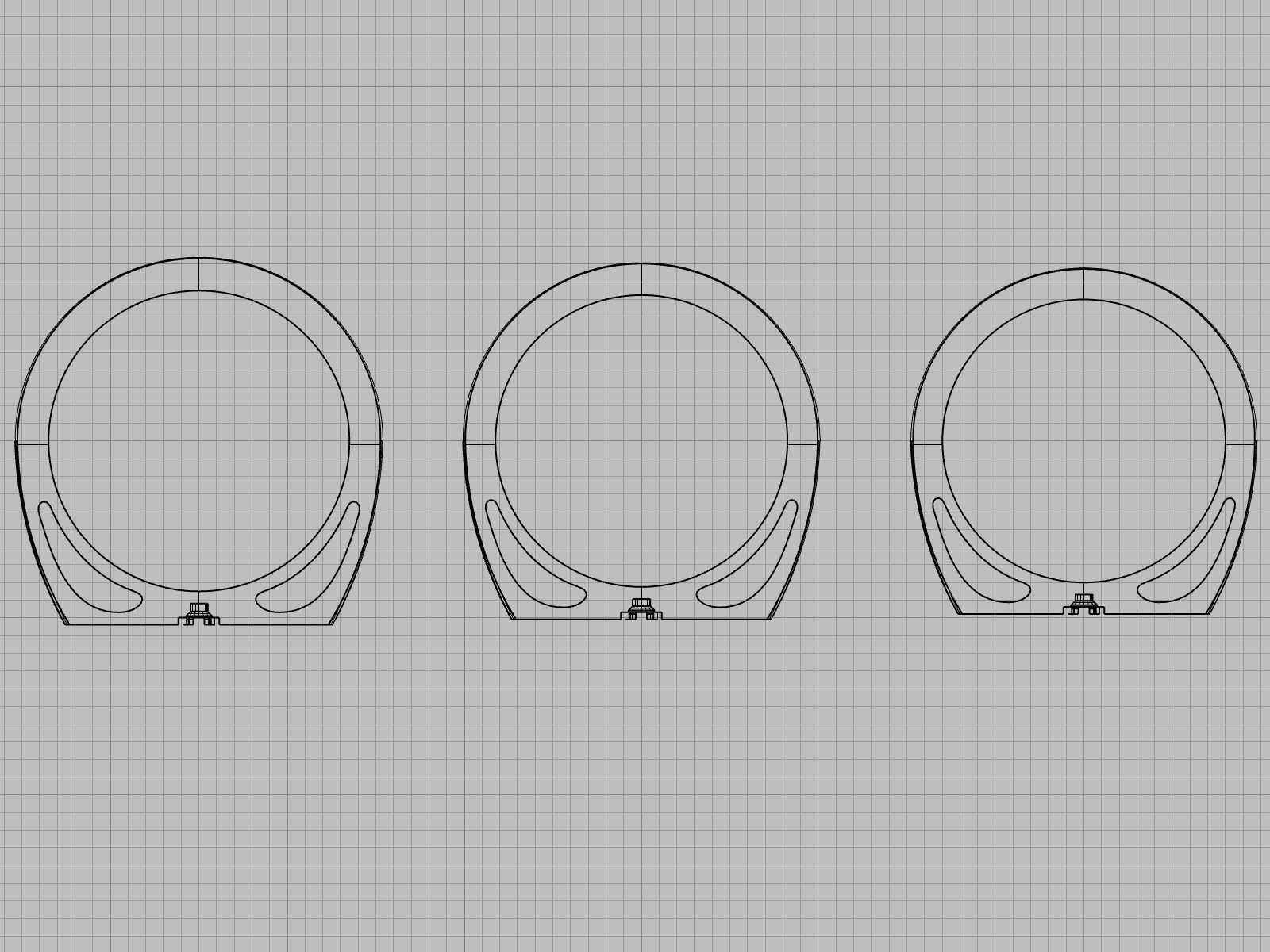 Minimalist rings 3d prinable models 3D print model_17