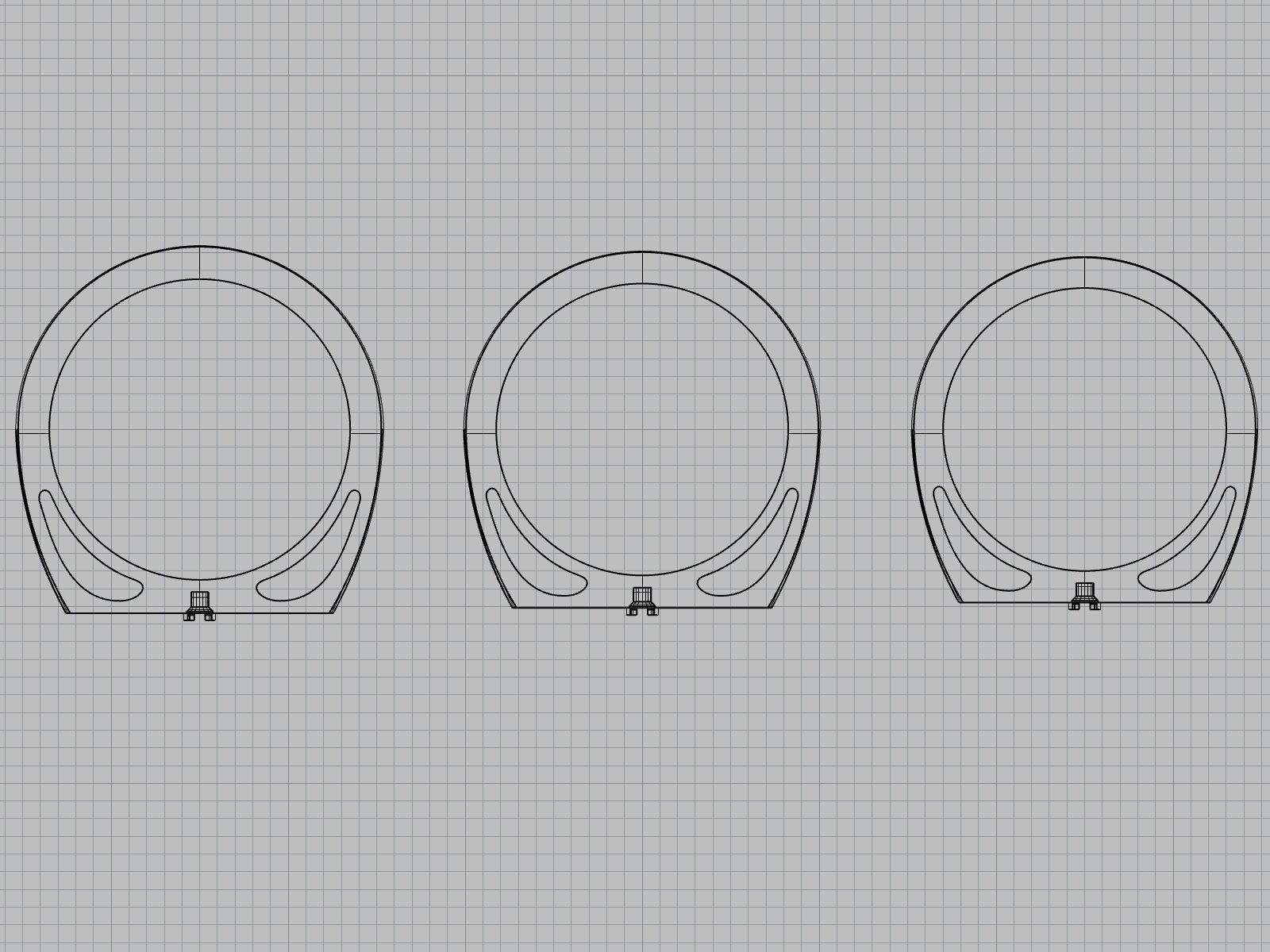 Minimalist rings 3d prinable models 3D print model_16