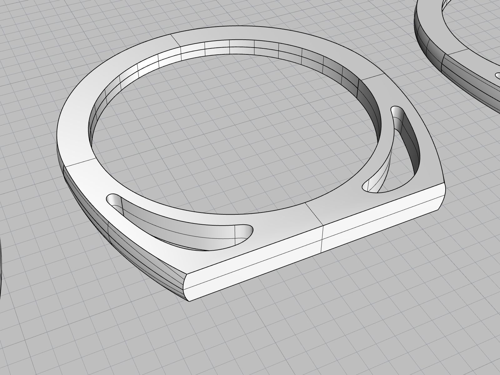 Minimalist rings 3d prinable models 3D print model_18