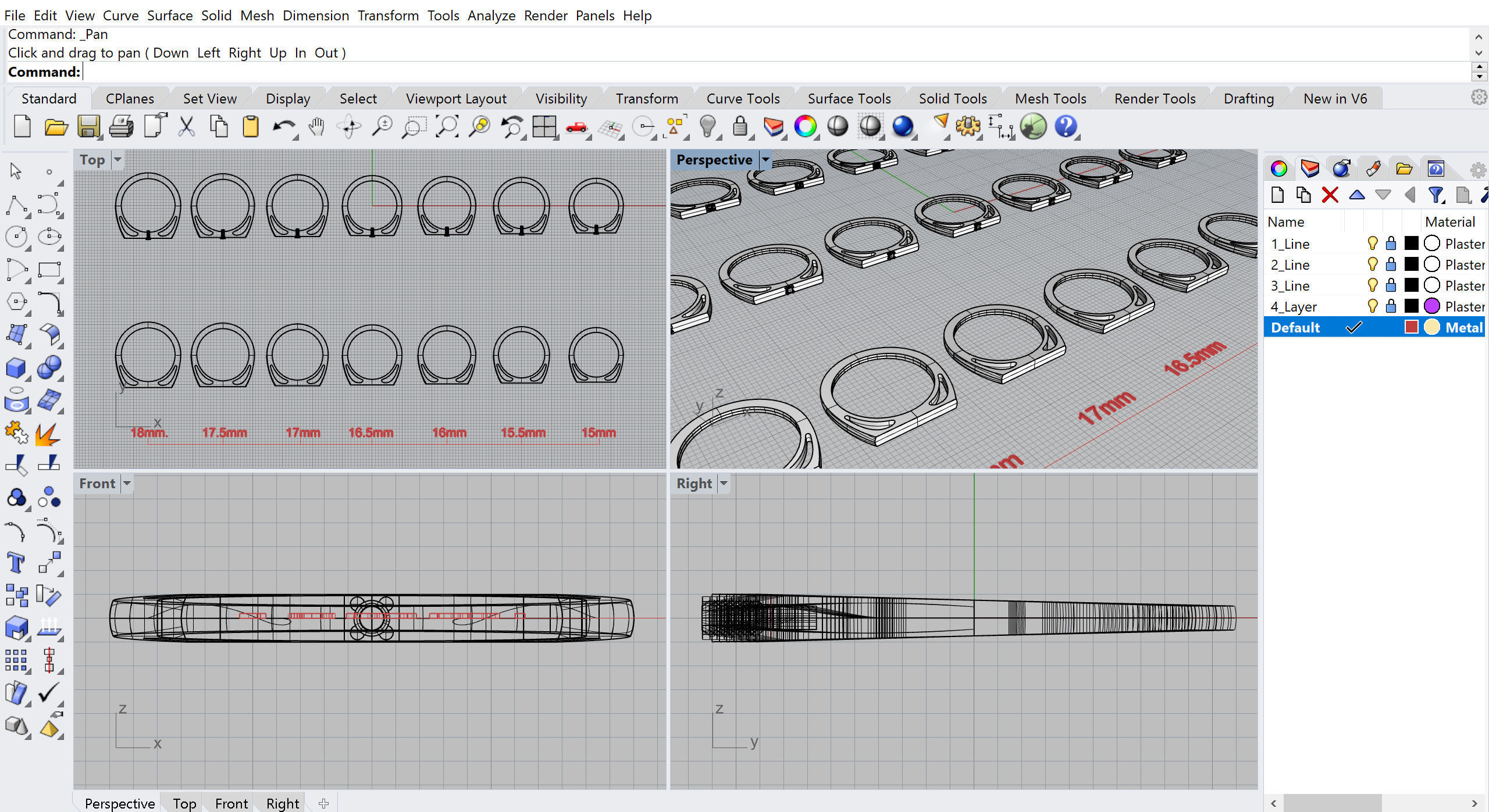 Minimalist rings 3d prinable models 3D print model_21