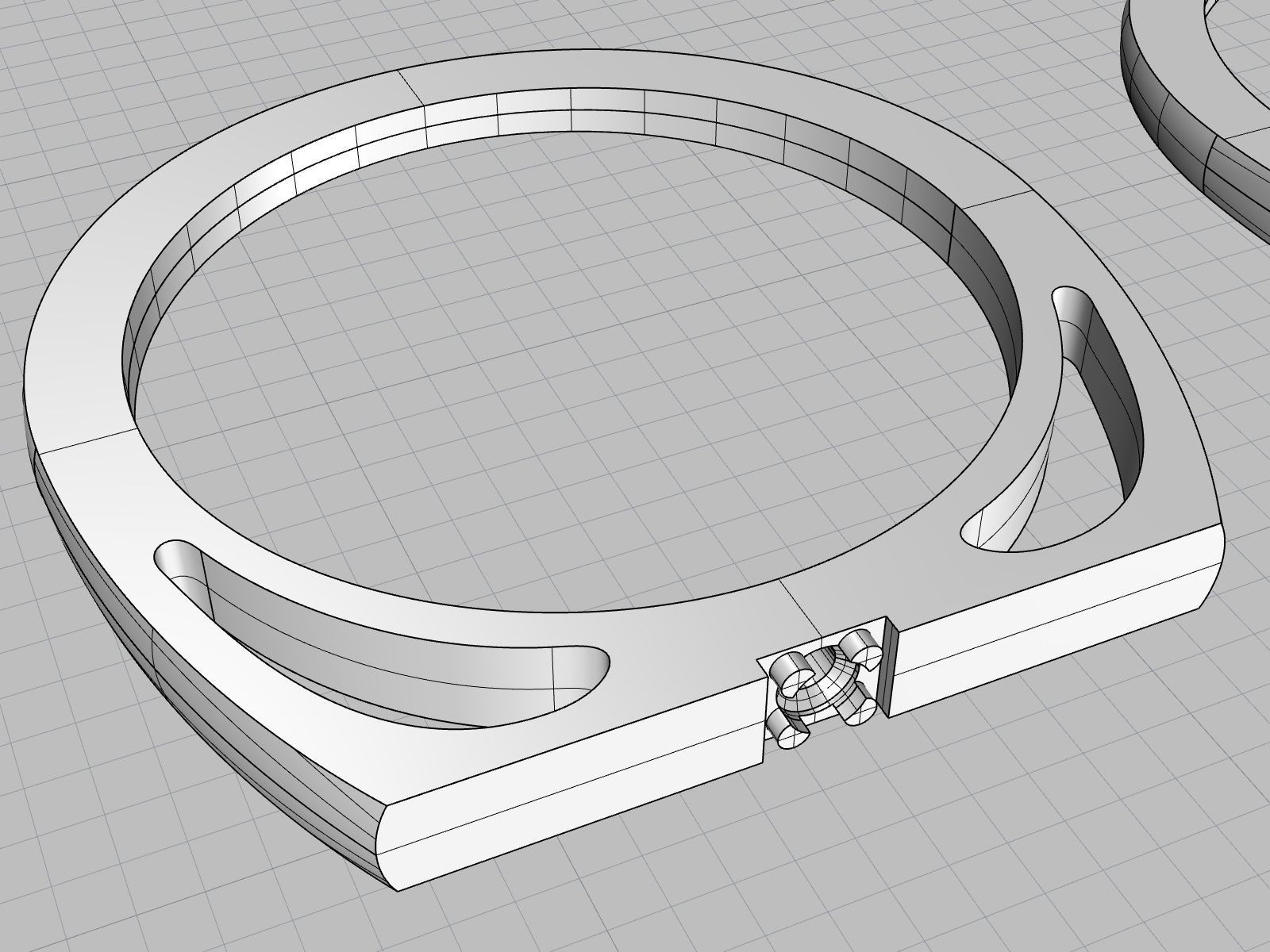 Minimalist rings 3d prinable models 3D print model_20