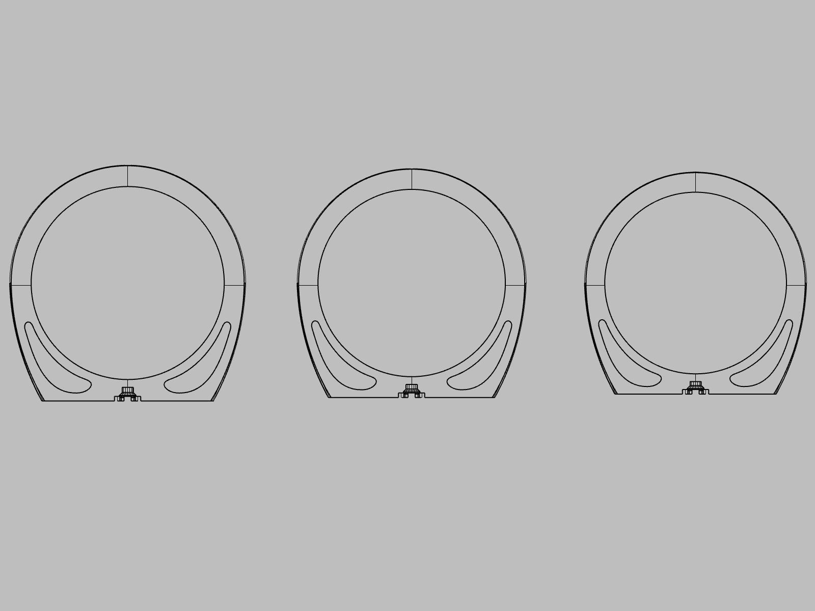 Minimalist rings 3d prinable models 3D print model_11