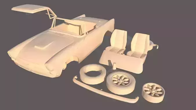 Sunbeam tiger 1966 printable model