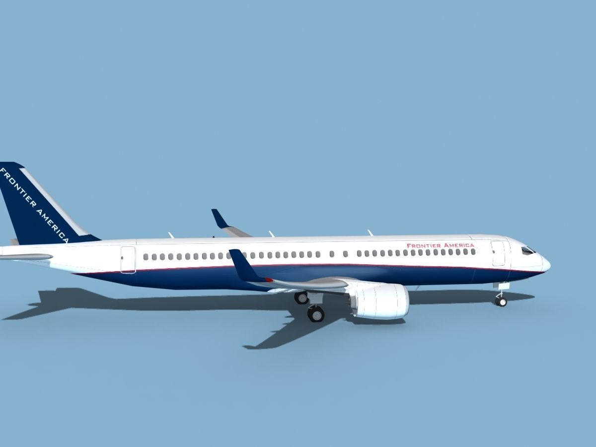 Airbus A320-300 Frontiers America 3D model_4