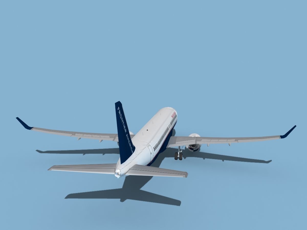Airbus A320-300 Frontiers America 3D model_6