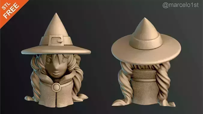 Classic Witch Halloween Decoration Free 3D print model