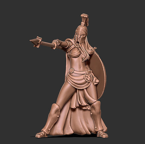 Spartan woman - Trassya 35 mm scale 3D print model