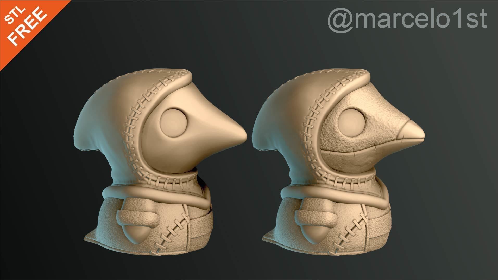 Plague Doctor Halloween Decoration Free 3D print model_2
